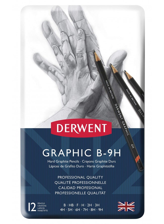Derwent Graphic Hard 12 Tin - Image 2