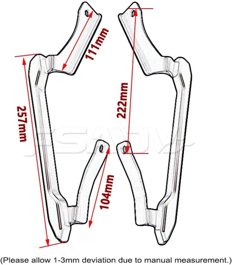 DEMULAX Aluminum Rear Grab Bars for MT-09 - Image 3