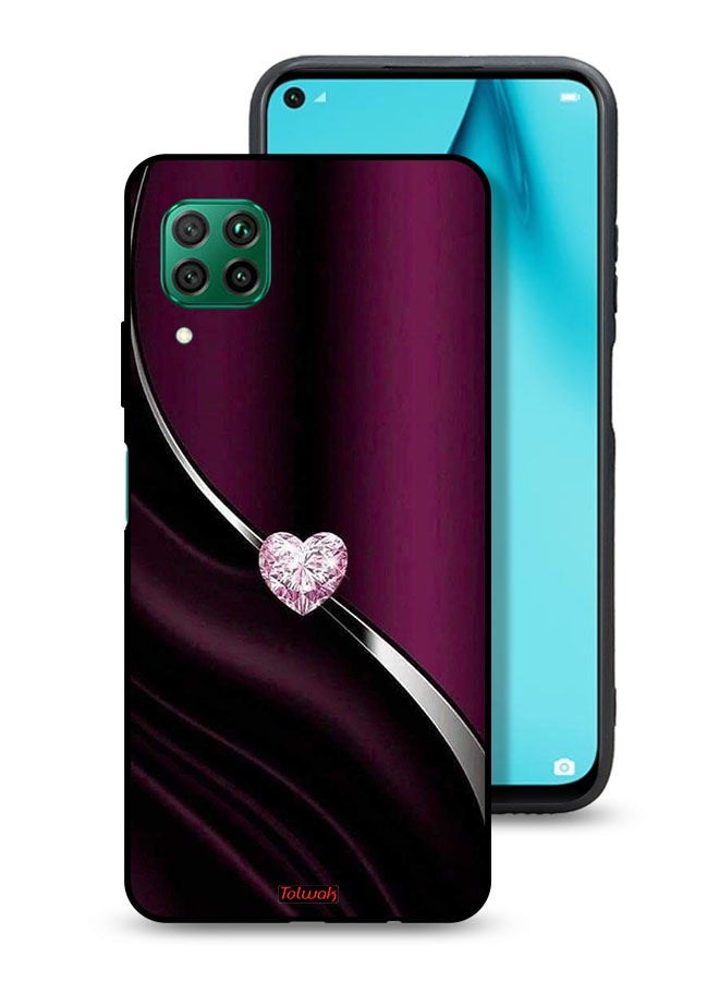 Tolwak Huawei nova 7i Protective Case Cover Diamond Heart - Image 1