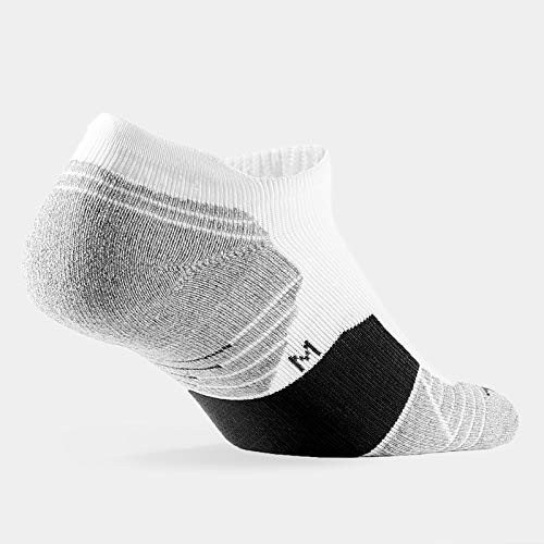 WANDER Men's Athletic Running Socks 7 Pairs Thick Cushion Ankle Socks for Men Sport Low Cut Socks 6-9/10-12 (7 Pairs White Grey, Shoe Size: 10-12) - Image 3