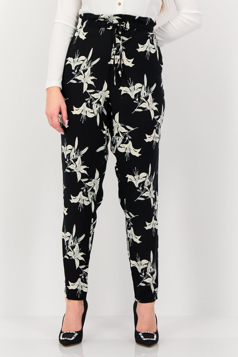 DOROTHY PERKINS Women Regular Fit Floral Pattern Palazzo Pants, Multicolor - Image 1