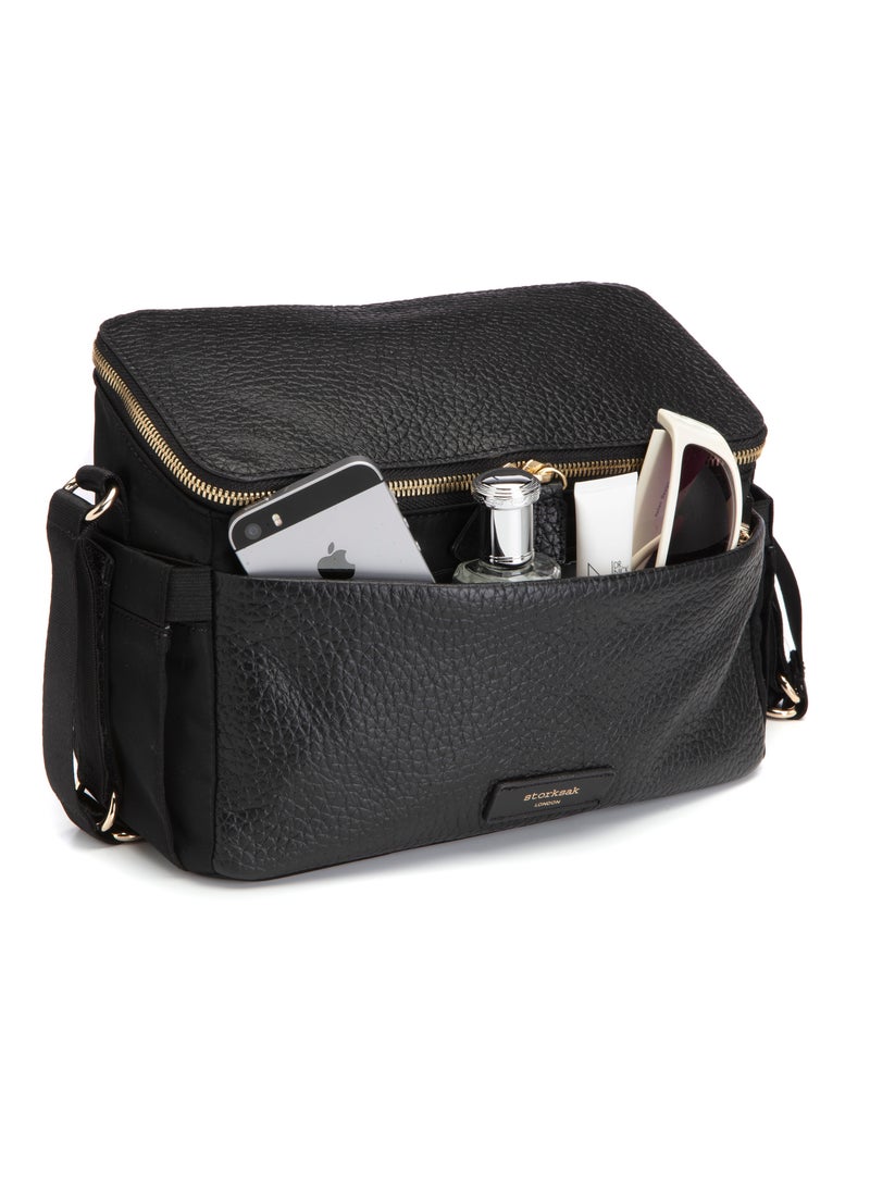 storksak Alyssa Stroller Bag Black and Gold  - Image 2