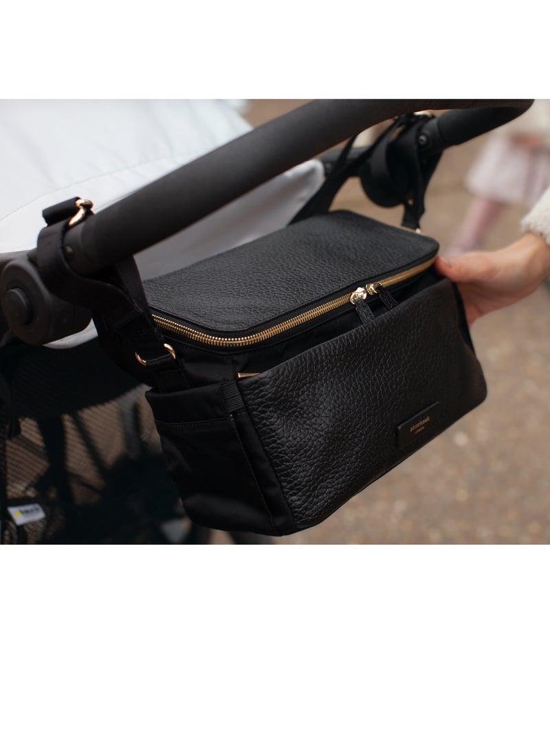 storksak Alyssa Stroller Bag Black and Gold  - Image 5