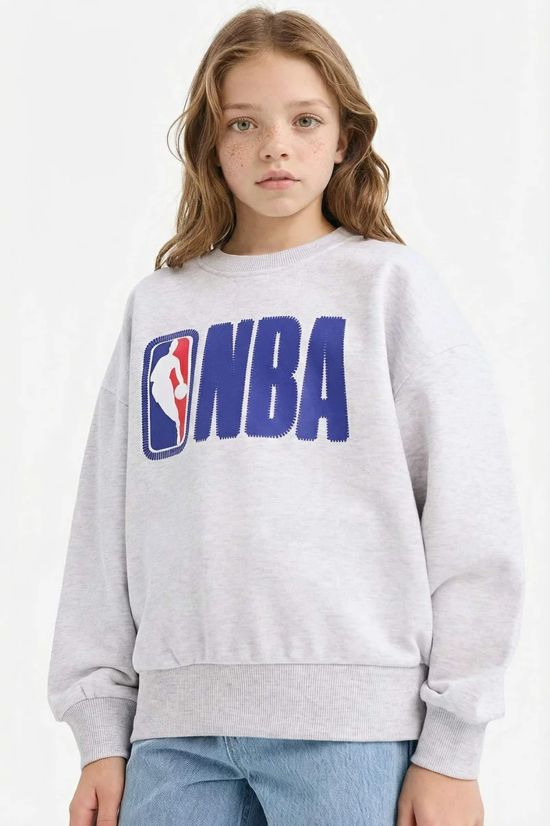 DeFacto Girl NBA Oversize Crew Neck Sweatshirt