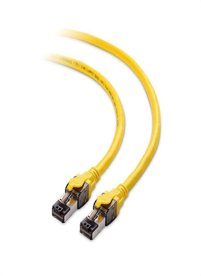 JE - CAT8 Cable SFTP Shielded Ethernet Wire Supports Bandwidth up to 2GHz 2000MHz Snagless Gold RJ45 Connections - Image 1