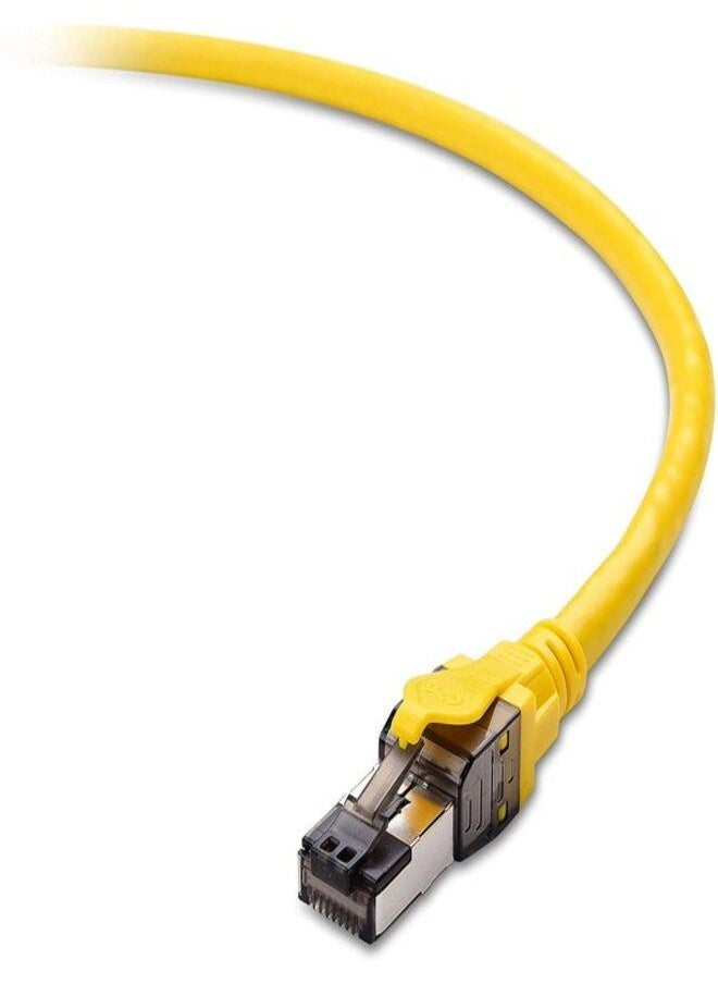 JE - CAT8 Cable SFTP Shielded Ethernet Wire Supports Bandwidth up to 2GHz 2000MHz Snagless Gold RJ45 Connections - Image 1