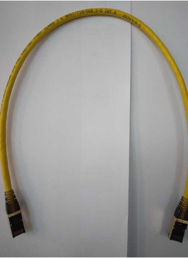 JE - CAT8 Cable SFTP Shielded Ethernet Wire Supports Bandwidth up to 2GHz 2000MHz Snagless Gold RJ45 Connections - Image 1