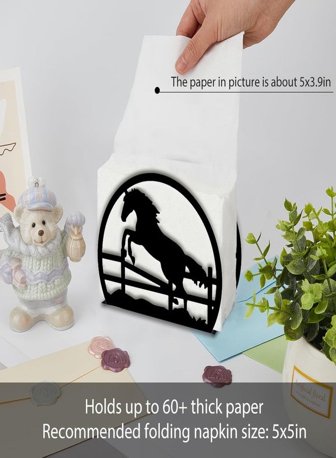 SUPERDANT Horse Napkin Stand Metal Tissue Holder Organizer Animal Paper Napkins Holders for Kitchen Serviette Holder Dispenser Home Dining Room Dinner Party Farmhouse Table Decoration Gifts - Image 3