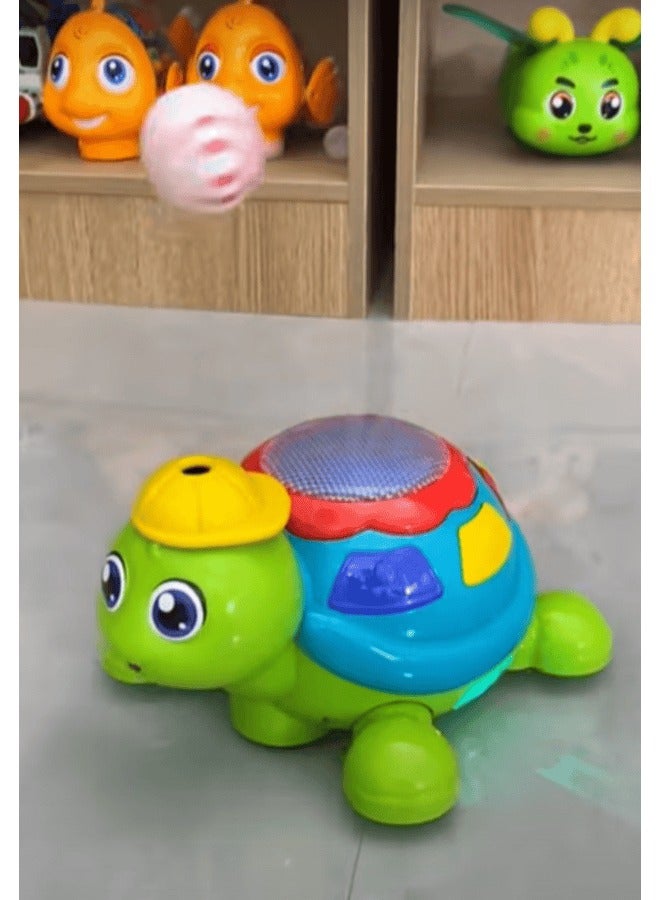 Air Blowing Ball Rotating on Sky with Light and Music - Fun Turtle Toy - Image 5