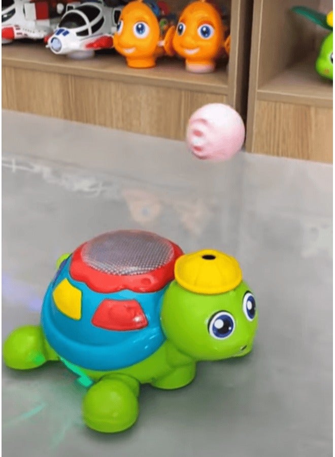 Air Blowing Ball Rotating on Sky with Light and Music - Fun Turtle Toy - Image 4