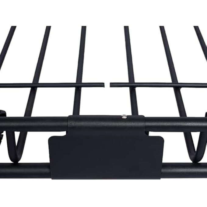 rayihni 150LB Heavy Duty Roof Rack Basket, 38.5" x 43" Universal Roof Rack Cargo Carrier Basket Rooftop Luggage Holder Carrier Basket Weather Resistant Top Mount Cargo Rack for Camping Traveling - Image 3