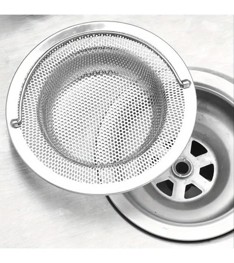 Newly Upgraded (silvery) Stainless Steel Kitchen Drain Filter, Anti-Clogging Adjustable Mesh Drip Tray For Sink And Floor Drains, Rust-Proof Durable, Universal Home Cleaning Essential - Image 2