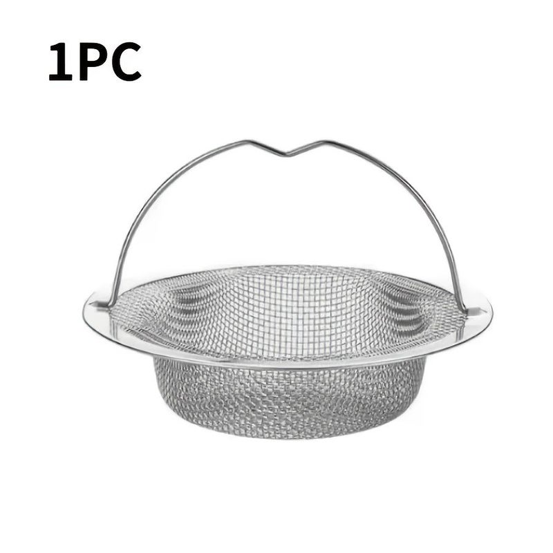 Newly Upgraded (silvery) Stainless Steel Kitchen Drain Filter, Anti-Clogging Adjustable Mesh Drip Tray For Sink And Floor Drains, Rust-Proof Durable, Universal Home Cleaning Essential - Image 3