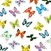 Canlierr 36 Pcs Plastic Butterflies Fake Butterflies Action Figures Art Lifelike Butterfly Removable Reusable Cake Decoration for Party Favor Wall Garden Decor 12 Styles - Image 2