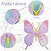 Canlierr 36 Pcs Plastic Butterflies Fake Butterflies Action Figures Art Lifelike Butterfly Removable Reusable Cake Decoration for Party Favor Wall Garden Decor 12 Styles - Image 4
