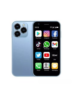 SOYES XS14 Pro Super Mini Mobile Phone Android Quad Core Ocean Blue, Mobile Mini Smartphone Ultra Small Pocket Student Children Men and Women  - Image 1