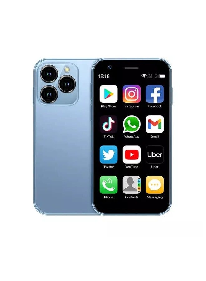 SOYES XS14 Pro Super Mini Mobile Phone Android Quad Core Ocean Blue, Mobile Mini Smartphone Ultra Small Pocket Student Children Men and Women - Image 1