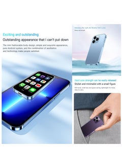 14 Pro Super Mini Mobile Phone Android Quad Core Ocean Blue, Mobile Mini Smartphone Ultra Small Pocket Student Children Men and Women - pzsku/Z202EFF4244BCE9CD6121Z/45/_/1721724896/9b35b9cf-0271-4981-ad9e-1ea6a3d05b92