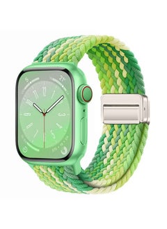 X-level Bands Compatible with Apple Watch 42mm 44mm 45mm 49mm Series 9/8/7/SE/6/5/4/3/2/1 IWatch Ultra/Ultra 2/Hermès Men Women Braided Nylon Sport Band Adjustable Elastics Magnetic Buckle Straps  - Image 1