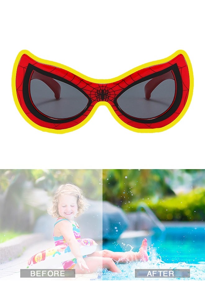 Organizer - Children's Sunglasses Anti-UV Spider Boy Sunglasses Superhero Cartoon Glasses Men and Girls Sun Glasses - Image 1