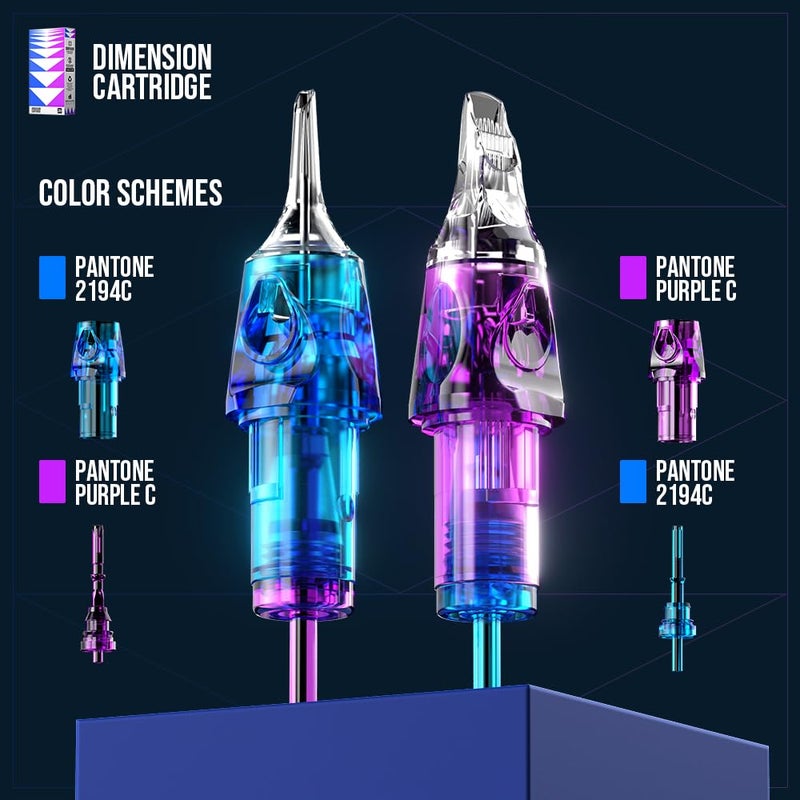 CNC Tattoo Cartridge Needles 20Pcs #10(3RL) Bugpin 0.3mm Round Liner X-Taper Disposable Cartridges with Membrane EN04C-20-1003RL-X - Image 4