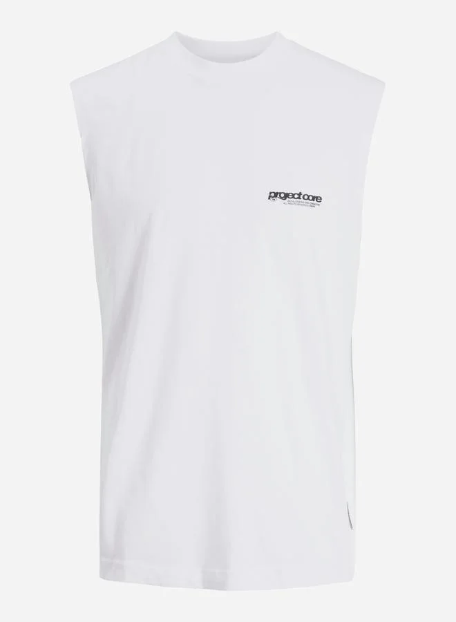 JACK & JONES Jack & Jones Slogan Print Regular Fit Tanks