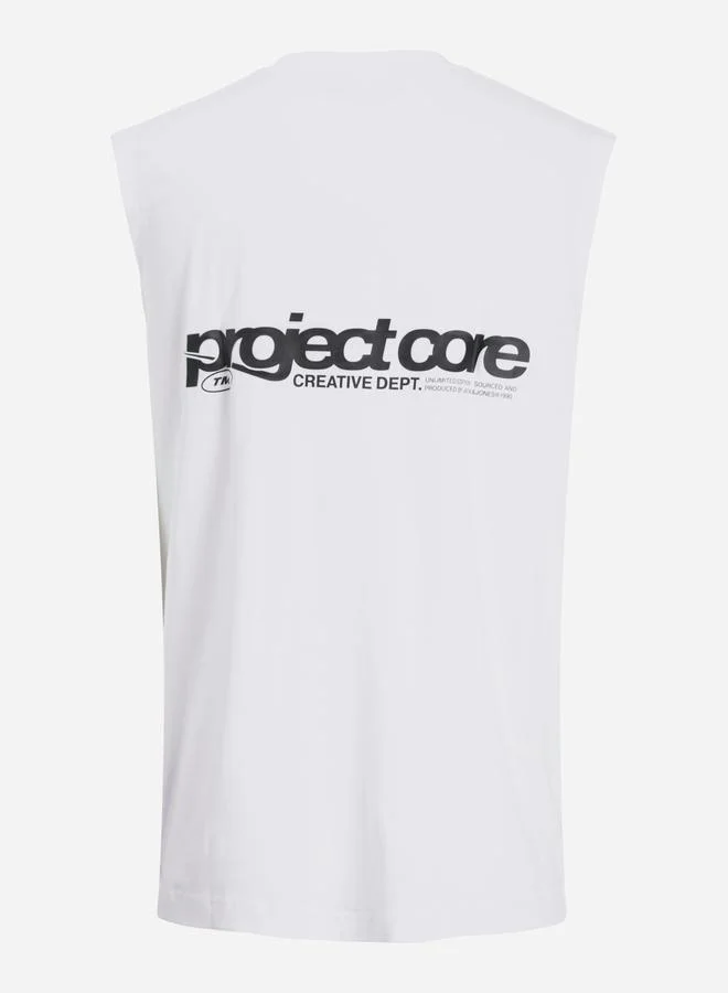 JACK & JONES Jack & Jones Slogan Print Regular Fit Tanks