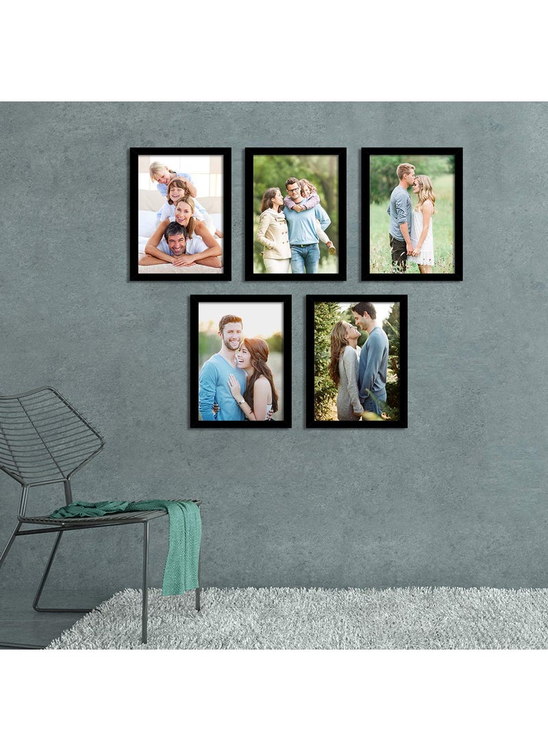 Art Street Art Street A4 Size Photo Frame for Wall Set of 5 Black Picture Frame for Home and Office Decoration, Size -8x12 Inches  - Image 2