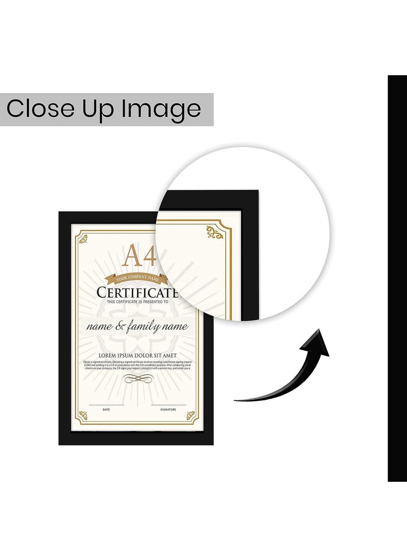 Art Street Art Street A4 Size Photo Frame for Wall Set of 5 Black Picture Frame for Home and Office Decoration, Size -8x12 Inches  - Image 3