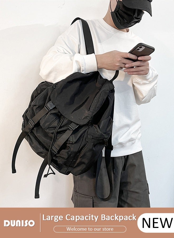 DUNISO Travel Backpack Large Capacity Backpack Multifunction Casual Water Resistant Double Shoulder School Bag Computer Backpack Business Durable Laptops Travel Backpacks Outdoor Bags for Men Women - Image 1