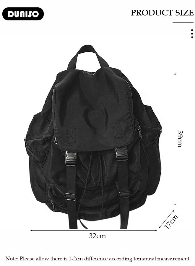 DUNISO Travel Backpack Large Capacity Backpack Multifunction Casual Water Resistant Double Shoulder School Bag Computer Backpack Business Durable Laptops Travel Backpacks Outdoor Bags for Men Women - Image 2