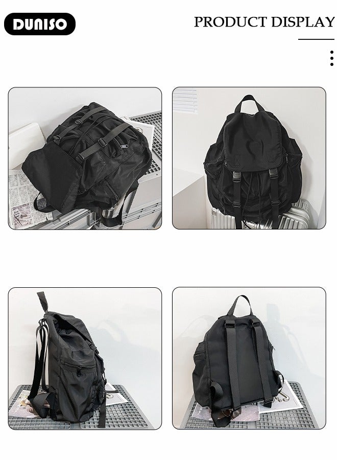 DUNISO Travel Backpack Large Capacity Backpack Multifunction Casual Water Resistant Double Shoulder School Bag Computer Backpack Business Durable Laptops Travel Backpacks Outdoor Bags for Men Women - Image 4