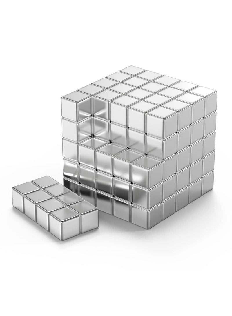 Captaintech Fridge Magnets, 5 x 5 x 5mm Strong Magnet , 110pcs Neodymium Magnets, Tacks Magnetic Push Pins for Whiteboard, Magnets for Fridge, Office, Map, Photo (Square) - Image 1