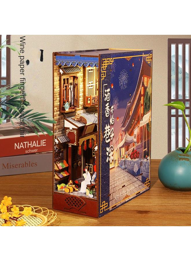 Bluejw DIY Cabin Collection Pavilion 3D Three-dimensional Assembled Model Creative Handmade Book House Micromodel Birthday Gift - Image 1