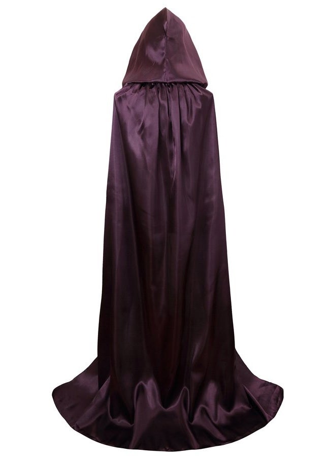 VGLOOK Unisex Hooded Halloween Christmas Cloak Costumes Party Cape Purple - Image 2