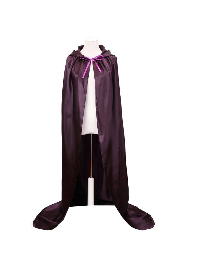 VGLOOK Unisex Hooded Halloween Christmas Cloak Costumes Party Cape Purple - Image 3