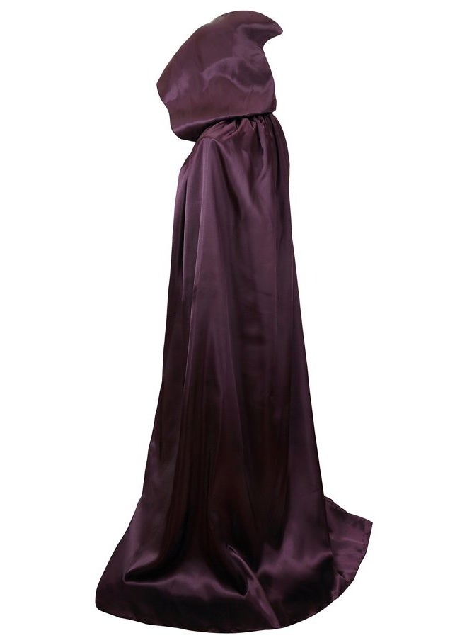 VGLOOK Unisex Hooded Halloween Christmas Cloak Costumes Party Cape Purple - Image 1