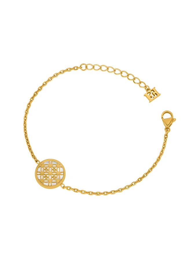 Escada Hind Gold Plated 316L Stainless Steel Chain Bracelet for Women