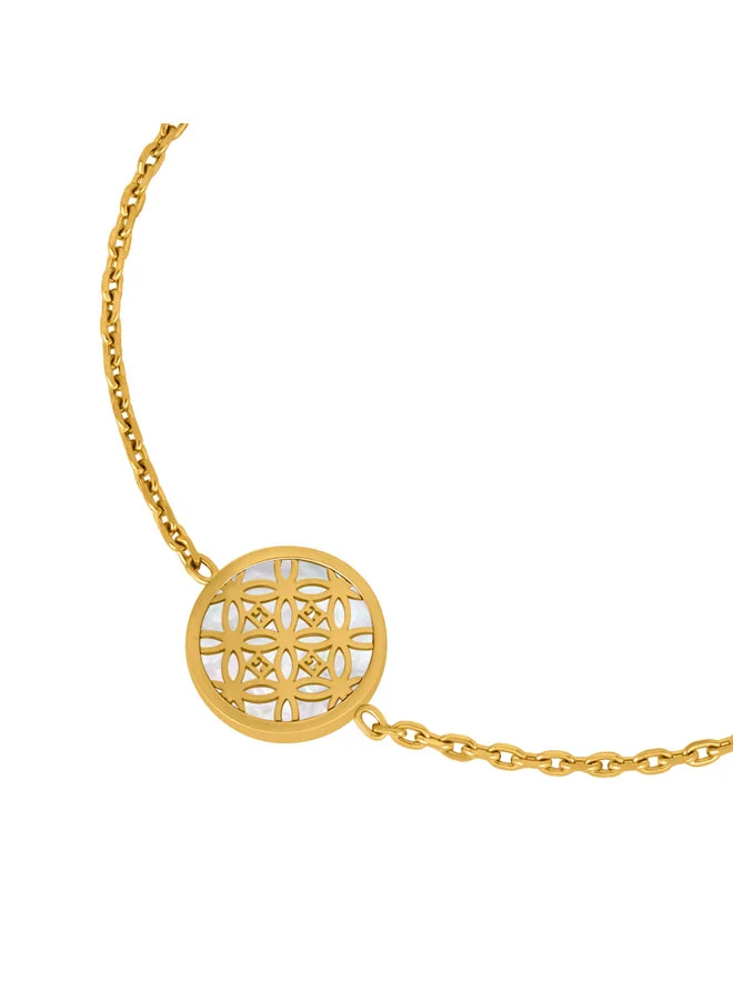 Escada Hind Gold Plated 316L Stainless Steel Chain Bracelet for Women