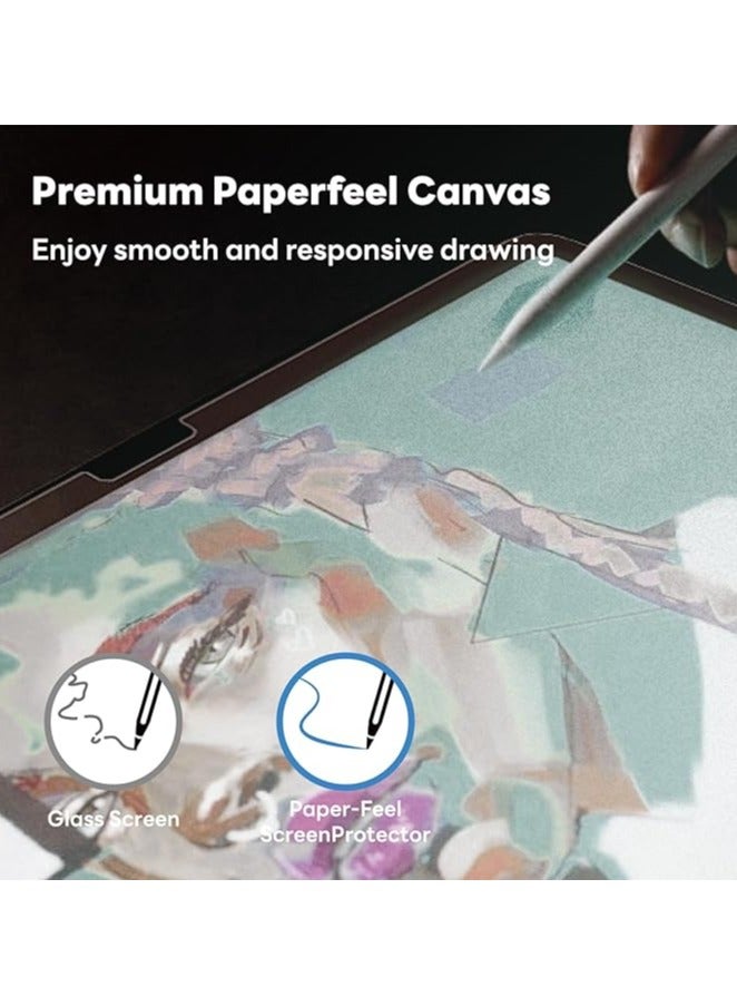 erorex Detachable Paperfeel Screen Protector for Google Pixel Tablet 2023, Reusable Nano Tech, Easy Install and Remove, Anti-Glare, Draw and Sketch Like on Paper - Image 3