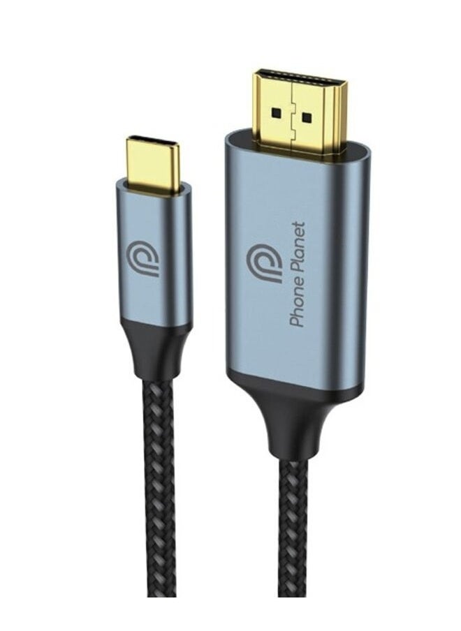 فون بلانيت كابل من النوع C إلى HDMI بدقه 4K 