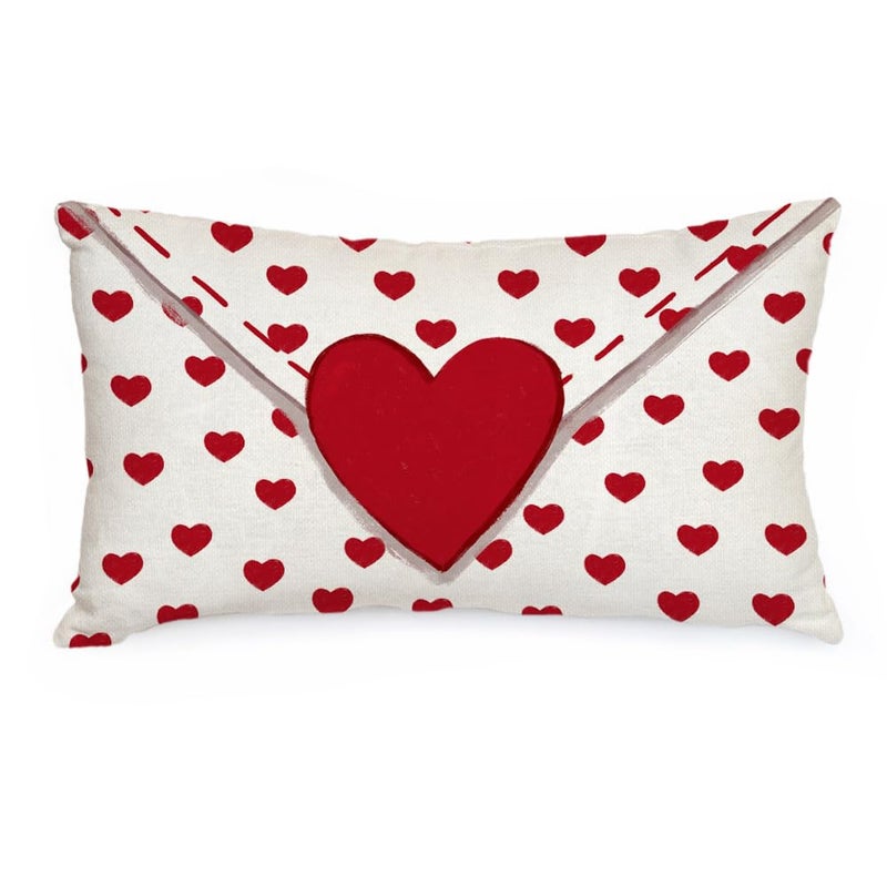 AACORS Valentines Day Pillow Cover 12X20 Inch Love Heart Decorations Holiday Farmhouse Decorative Pillow Case Decor for Home Sofa Couch AA452-12 - Image 1