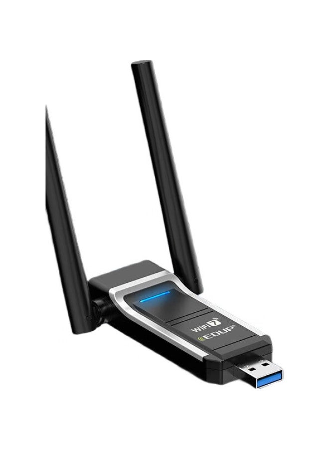Edup Gigabit Gaming Wifi 7 Plug-And-Play Usb Wireless Network Card 6500M Tri-Band 5G Wireless Network Card For Desktops Laptops Wifi Receiver Ep-Be1703S - Image 2