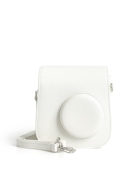 For Fuji Polaroid Mini SE/7 Camera Bag Digital Camera Fit Storage Protective Case Messenger Bag-Color:Mini Se/7+ White (opp Bag)