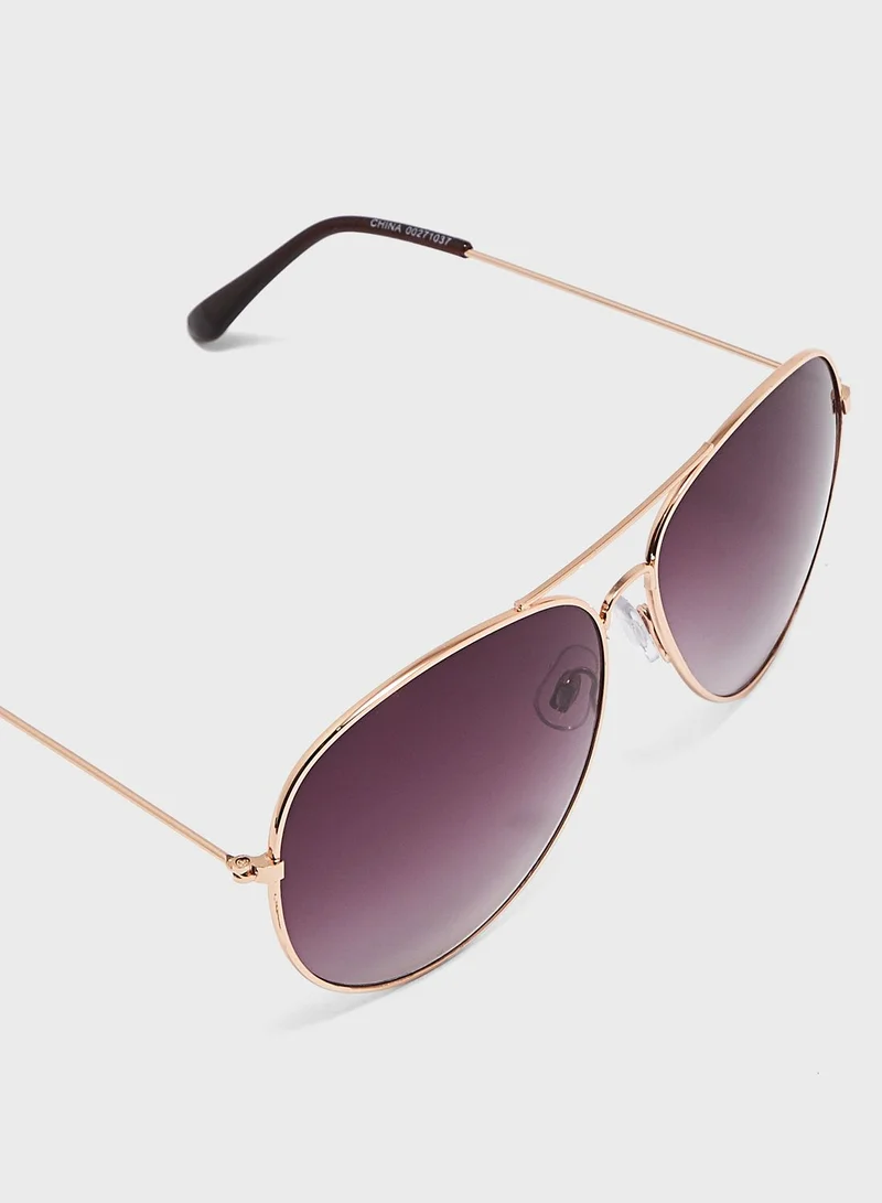 FOREVER 21 Tinted Aviator Sunglasses