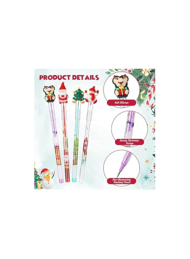 Generic Stackable Multi-Tip Pencils 2 Assorted Shapes Pencils  - Image 2