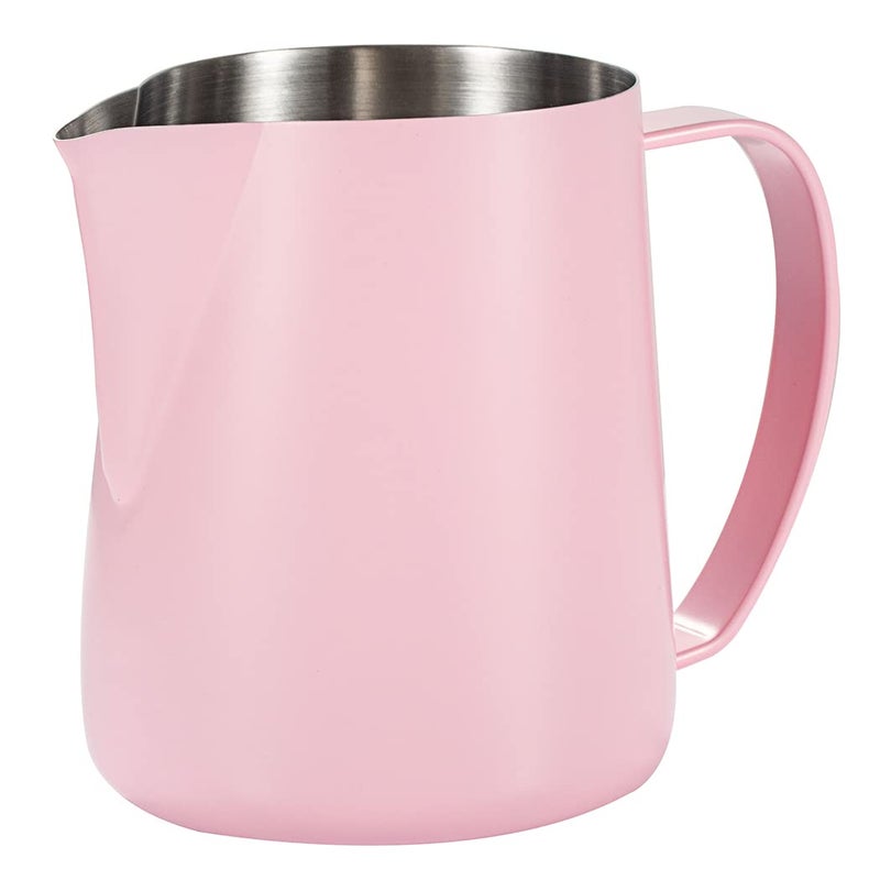 Dianoo Stainless Steel Espresso Steaming Pitcher 600ML  Milk Frothing Cup for Cappuccino Latte Pink