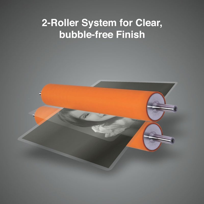 VMS آلة الترقق الحراري والبارد AeroSeal A4 | نظام 2 أسطوانة لإنهاء احترافي في المنزل والمكتب والمدرسة | تسخين سريع خلال 3-5 دقائق | تناسب حتى صفحات بعرض 9 بوصات (ضمان خارجي لمدة سنة واحدة) - Image 5