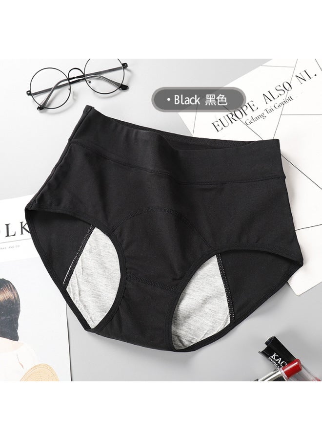 Parallel Menstrual Panties Women's Cotton High Waist Large Size Menstrual Period Leak-proof Auntie Sanitary Pants Briefs