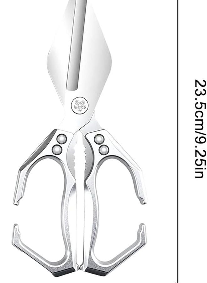 Heavy Duty Kitchen Scissors High Carbon Steel Blades For Meat Bone Cutting - Image 2